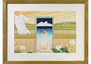 米倉健史氏のキルティングアートの新作などを楽しめる「記憶の重なり」展