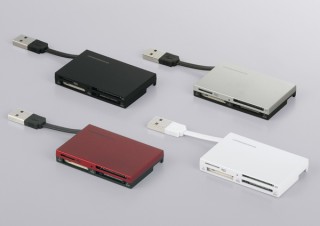 バッファローコクヨ、スタイリッシュな薄型USBカードリーダー/ライター