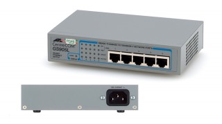 10/100/1000BASE-Tポート5ポート装備のギガビットイーサネットスイッチ