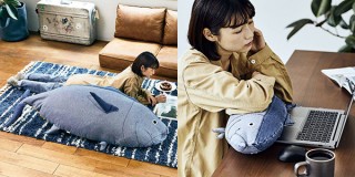 フェリシモ、水産研究所監修のデニムで作った近大マグロクッションを発売