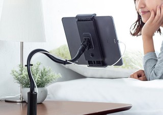 サンワサプライ、13インチまで対応のクランプ式タブレットアームホルダーを発売