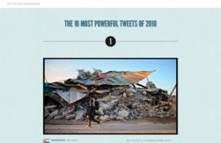 Twitter、2010年で最も影響力のあったつぶやきトップ10を公開