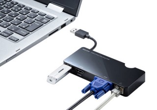 サンワサプライ、映像出力が可能なドッキングステーションとUSBハブを発売