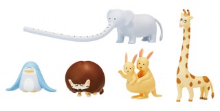 ある部分が６割増に!? シュール＆キュートな新感覚フィギュア「６割増どうぶつ」登場