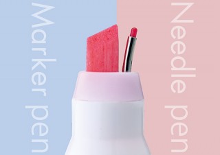 ペンとマーカーが同居する「Ninipie(ニニピー)」。サンスター文具より