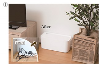 DCM、電源まわりをすっきりまとめる「電源まわり目隠しボックス」を発売