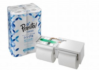 トイレットペーパーの残量が少ないことを検知できる「カミアール」が自動再発注に対応