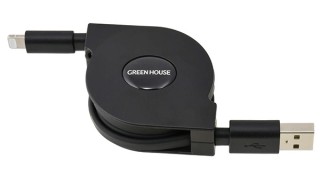 グリーンハウス、持ち運びに便利な巻き取り式のUSB to Lightningケーブルを発売