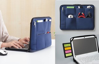 コクヨ、いつでもどこでも快適なデスク環境を構築する「テレワークノートPCカバー」発売