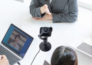 サンワサプライ、オンライン会議で参加人数にあわせてレイアウトを切り替えできる360度カメラを発売