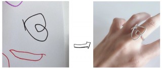 ERIN、文字やイラストをそのままジュエリーに仕上げるサービス「ドローイングジュエリー」を開始