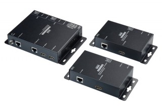 サンワサプライ、HDMI信号を最大100mまで分配および延長できるPoE対応エクステンダーを発売