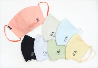 ヴィレヴァン、ムーミン谷の仲間たちのイラスト入り抗菌・吸湿冷感加工マスクを販売開始