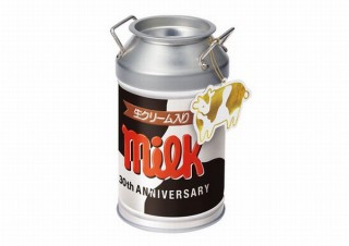 チロルチョコ、牛柄デザインの缶型商品「ミルク缶」を新発売
