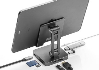 サンワサプライ、スタンド機能付きType-Cドッキングハブを発売