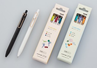 三菱鉛筆、uni-ball　oneよりローズゴールドクリップと春・夏カラー3色セットを発売
