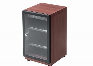 サンワサプライ、一眼カメラなどを収納できる「デジタル防湿庫」に木目柄ブラウンの新色