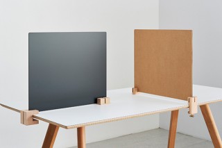 好きな土台やパネルを組み合わせて使える卓上パーティション「SASAUシリーズ」が登場