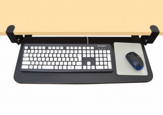 サンコー、デスクの下に収納できる「スライド式キーボードトレイ2」発売