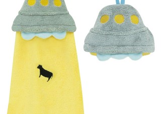 ヴィレヴァン、UFOが牛を連れ去る“アブダクション”を再現したマスコットタオルを発売