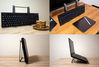 上海問屋、タブレットでもノートパソコンでもキーボードでも使えるスタンドを発売