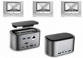 SSDを自分で交換もできる13ポートマルチディスプレイUSB-Cドッキングステーション発売