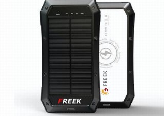 20000mAh・防水・ソーラー充電など多機能を備えたモバイルバッテリー「FREEK2」発売