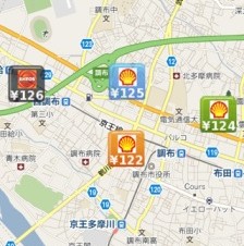 最安のガソリン価格がひとめでわかる無料iPhoneアプリ「iGS」