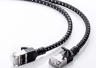 サンワサプライ、丈夫で取り回しがしやすいスリム形状のCAT7 LANケーブルを発売