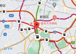 Googleマップ、地図上の電車アイコンで電車のリアルタイム位置情報を提供