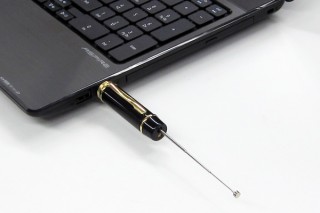 サンコー、なめらかな書き心地のボールペン型USBワンセグチューナー
