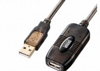 サンワサプライ、USBケーブル連結でも安定伝送の「アクティブリピーターケーブル」発売