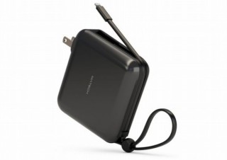 Lightningケーブル内蔵でコンセントから直接充電できる「モバイルバッテリー」発売