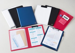 キングジム、多様なポケットで収納力を備えた「オールイン クリップボード」を発売