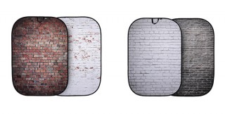 ヴァイテックイメージング、レンガの模様をした「折たたみ式柄背景」を発売