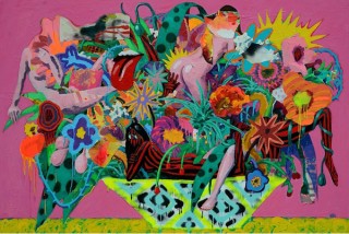 全点新作で開催されているペインター・画家の小澤雅志氏による個展「ARRANGEMENTS」