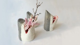 ヴィレヴァン、花瓶や食器など陶器製のサメグッズを発売