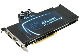 シネックス、EVGAの水冷1スロット仕様の「GeForce GTX580」搭載カード発売