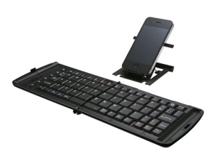 サンワサプライ、コンパクトに折りたためるiPhone4/iPad対応Bluetoothキーボード