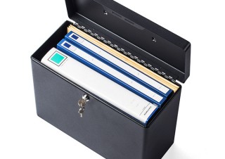 サンワサプライ、A4サイズ書類を収納できる鍵付きセキュリティボックスを発売