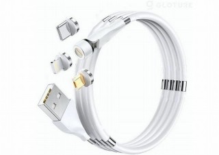 スマホ接合部が540°回転しゲーム・動画視聴時に邪魔にならない「充電ケーブル」発売