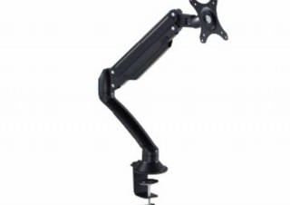 キングジム、机に取り付けて卓上のスペースを有効に活用できる「モニターアーム」発売