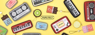 ヴィレヴァン、キーボードやゲーム機を表現したフェルト製雑貨PUPU FELTを発売