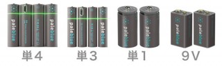 きびだんご、1,000回以上繰り返し使えるUSB充電式乾電池「Pale Blue」