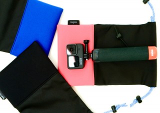 エールデザイン、グリップ付きカメラを収納できる巾着型ケースを発売