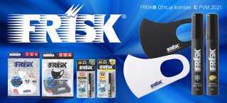 ドウシシャ、FRISKロゴのワンポイントをあしらったクールマスクを発売