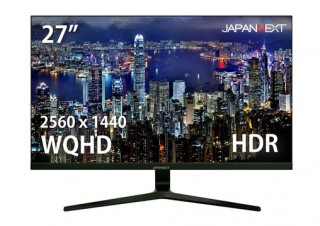 JAPANNEXT、リフレッシュレート165Hzの27型WQHDゲーミングディスプレイを発売