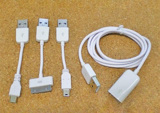 エバーグリーン、iPhoneやスマートフォンに対応したUSB充電ケーブルセット