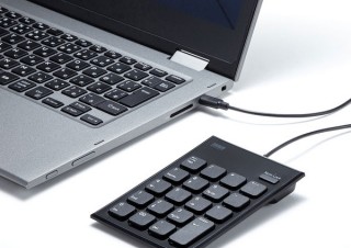 サンワサプライ、USB Type-C接続で使える静音テンキー「NT-23CBK」を発売