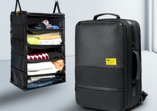 メイン・サブ・5段クローゼットに分離する旅行に便利な「3WAYバックパック」発売